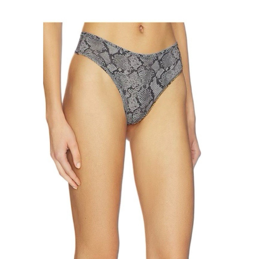 Skims Fits Everybody Thong - New - Shadow Snake Print - Small